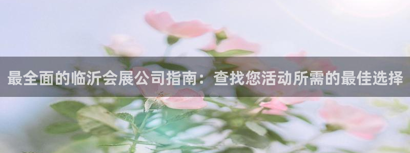 果博注册充值多少钱：最全面的临沂会展公司指南：查找您活动所需的最佳选择