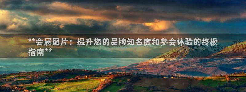 果博平台链接：**会展图片：提升您的品牌知名度和参会体验的终极
指南**